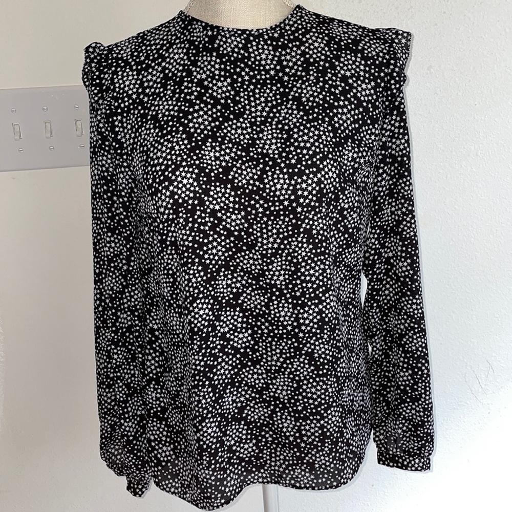 Michael Kors size Small black and white blouse